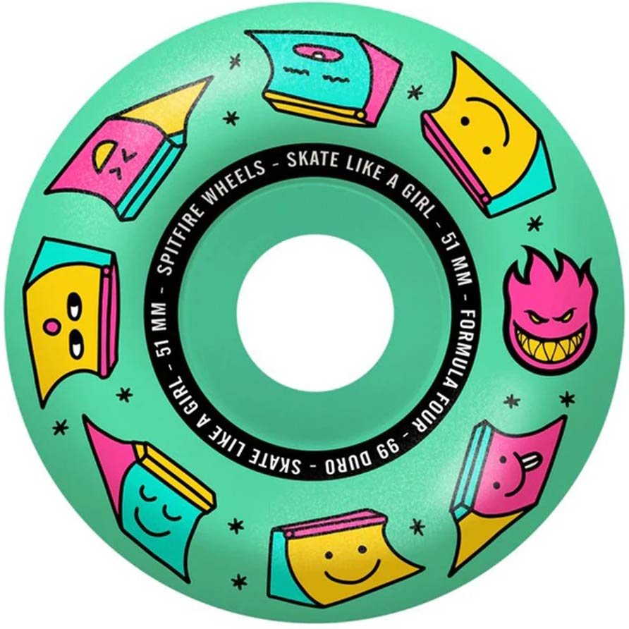 SPITFIRE X Skate Like a Girl Formula Four Radial 99A 53MM - CalStreets