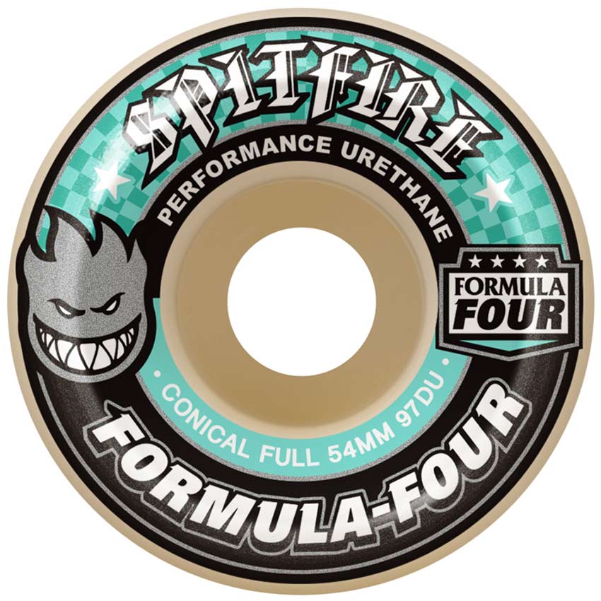 Spitfire Formula Four Conical Full 58mm 97a White - CalStreets