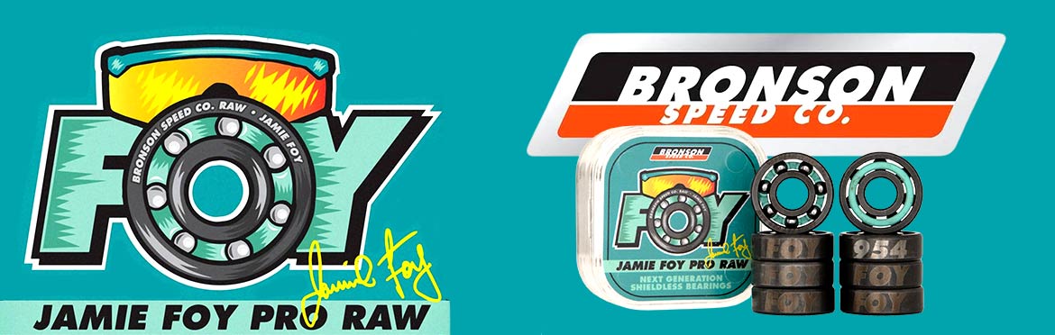 BRONSON JAMIE FOY PRO RAW SPEED BEARINGS TEAL