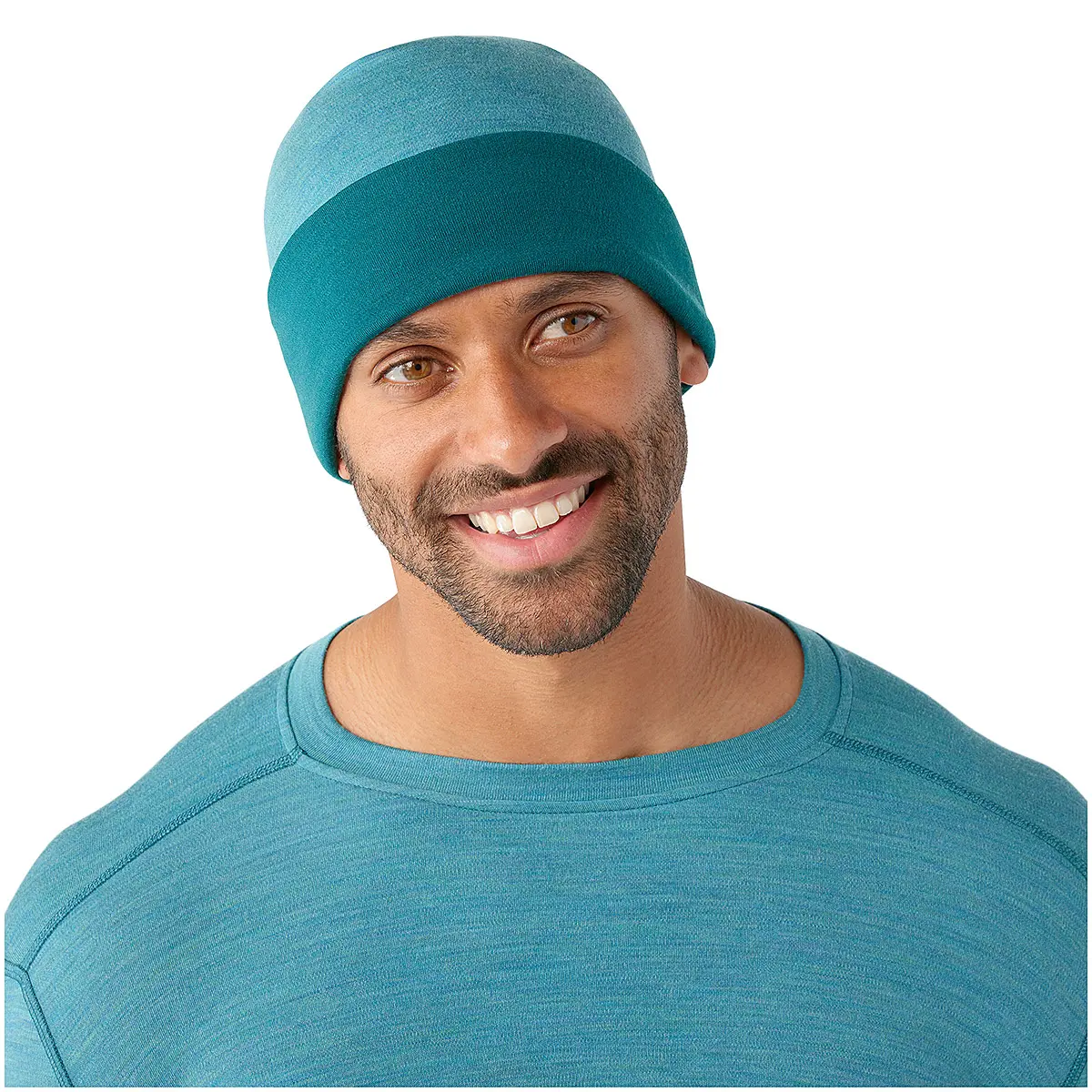 OUTLET】サーマルメリノ リバーシブルカフドビーニー (エメラルド