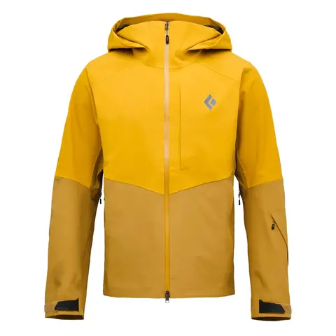 メンズ リーコンストレッチスキーシェル(S アンバー/フラックス