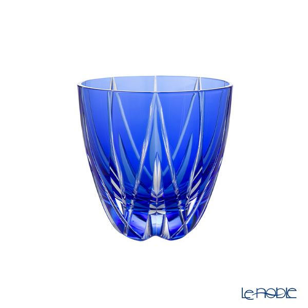 江戸切子 青いカットガラス盃 14個セット 【公式通販】