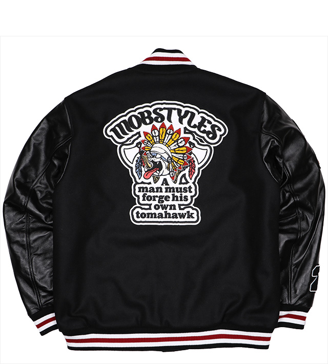 モブスタイルス) MOBSTYLES TEAM STADIUM JACKET BLACK BASE (JACKET