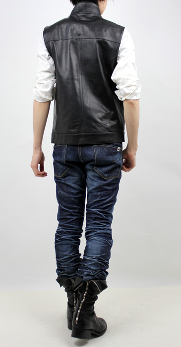 特価品】ラムスキンZIPレザーベスト（羊革）｜革製品専門店レザーハウス