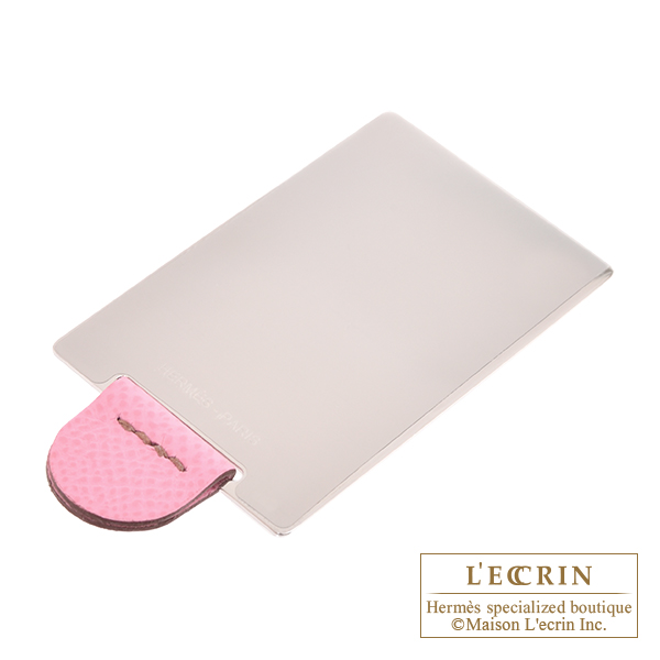 エルメス コンスタンスミニ ミラー ピンク ヴォーエプソン シルバー