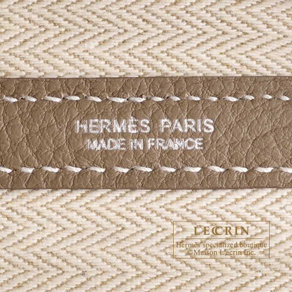 エルメス ガーデンパーティ36/PM エトゥープ ネゴンダ シルバー金具