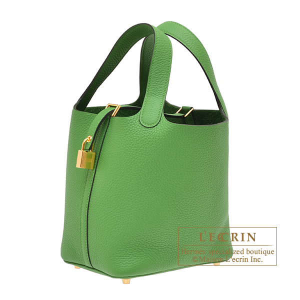 エルメス ピコタンロック18/PM ヴェールユッカ トリヨンクレマンス