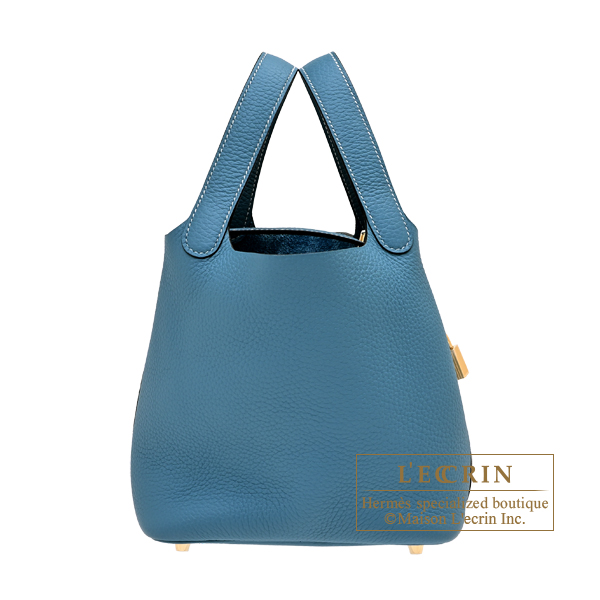 エルメス ピコタンロック18/PM ニューブルージーン トリヨンクレマンス