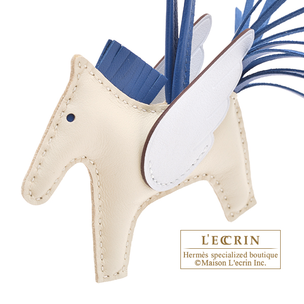エルメス ロデオチャームペガサスPM クレ/ブルーフランス