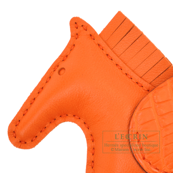 エルメス ロデオチャームペガサスタッチPM オレンジポピー