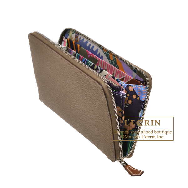 エルメス アザップ シルクイン ロング エトゥープ/ カシス ヴォー