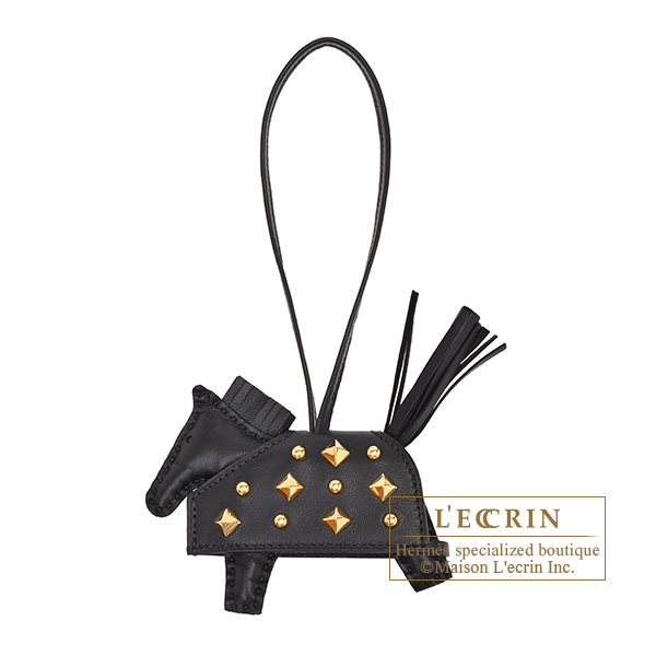 エルメス ロデオチャーム ロベオ・ロックPM ブラック アニョーミロ