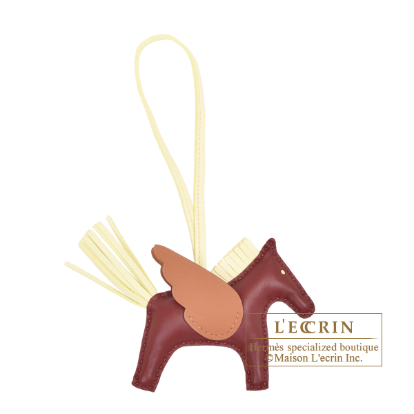 エルメス ロデオチャームペガサスPM ルージュアッシュ/ジョーヌ