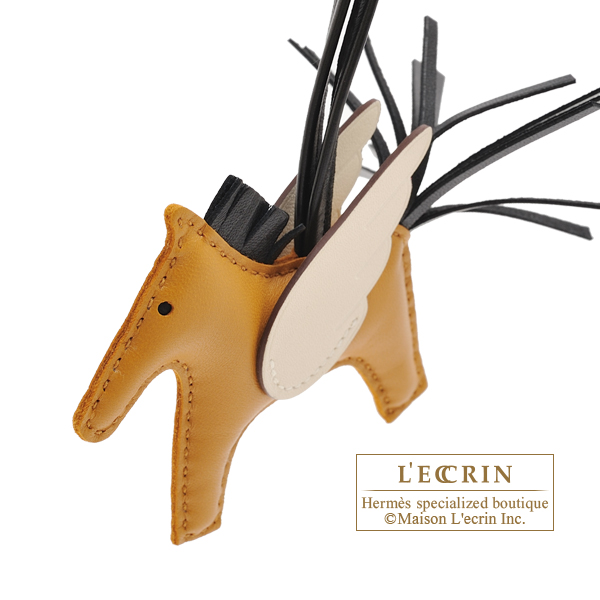 エルメス ロデオチャームペガサスPM セサミ/ブラック/ナタ