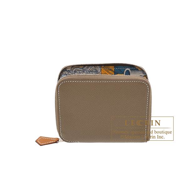 エルメス アザップ シルクイン コンパクト エトゥープ/ パールグレー