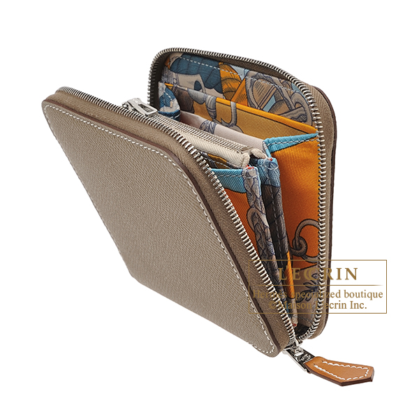 エルメス アザップ シルクイン コンパクト エトゥープ/ パールグレー