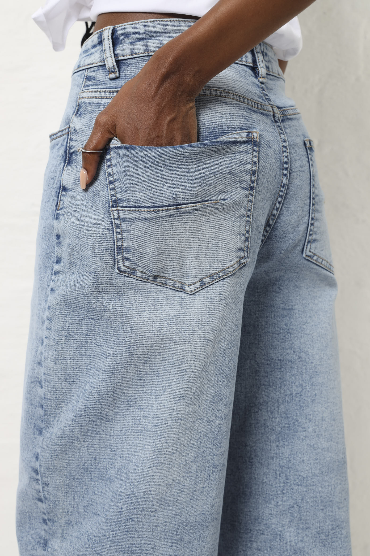 ERL 25AW/ BREAKWATER WASH DENIM JEANS ERL Blue Breakwater Wash