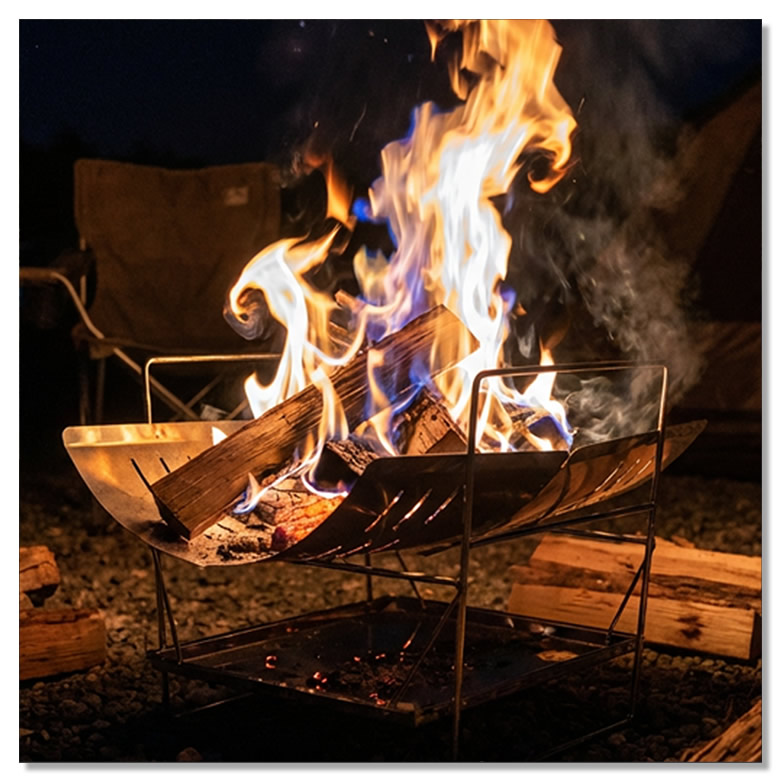 焚き火台 焚火台 [ 軽量 785g A4サイズでコンパクト ステンレス製