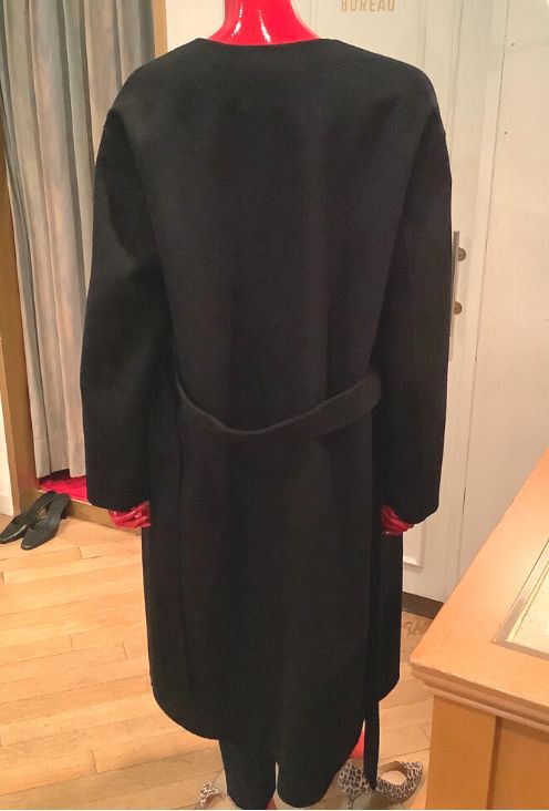 Theory - Luxe New Divide Collarless Coat / ノーカラーロングコート