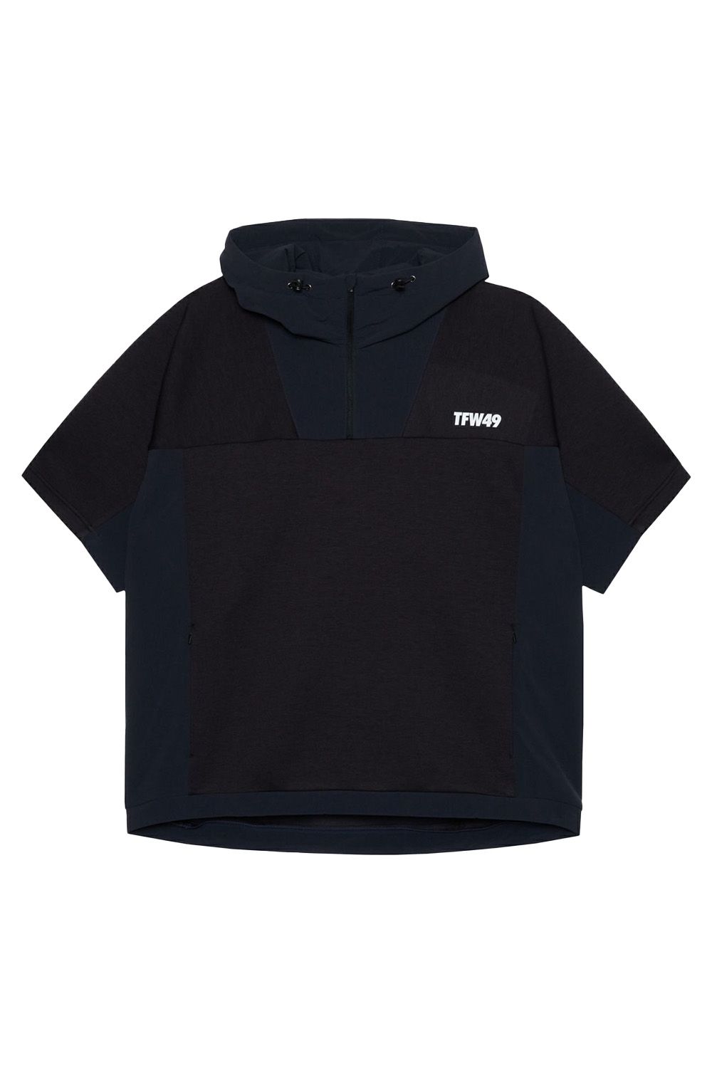 TFW49 - CARDBOARD MATERIAL SHORT SLEEVE HOODIE / カードボード