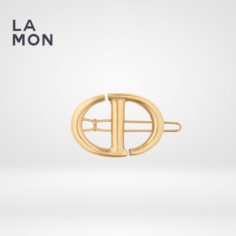 ディオール ヘアピン DIOR CD NAVY HAIR CLIP メタル ロゴ ヘアピン