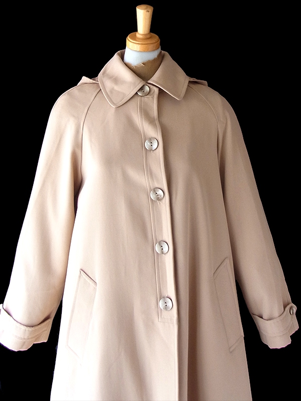 送料無料】フランス買い付け 60年代製 ベージュ X 着脱可能なフード A