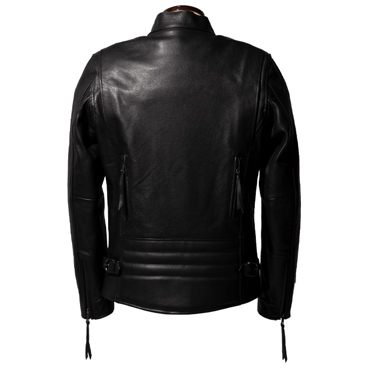 Liugoo Leathers 本革 プロテクター付シングルライダースジャケット