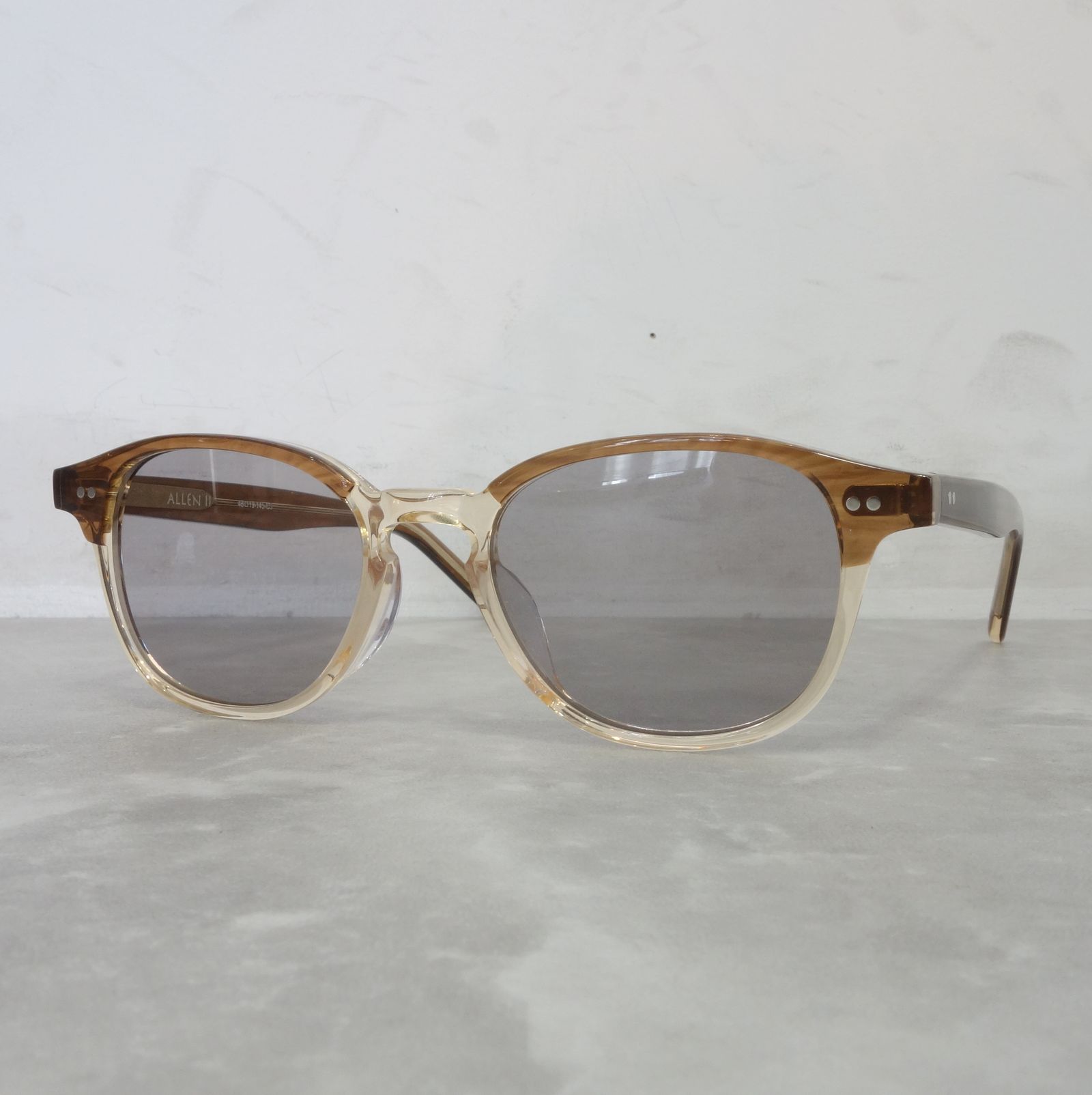 NEW. - NEW. ALLEN II C-3 / サングラス / ブラウン×クリアベージュ | LUKE