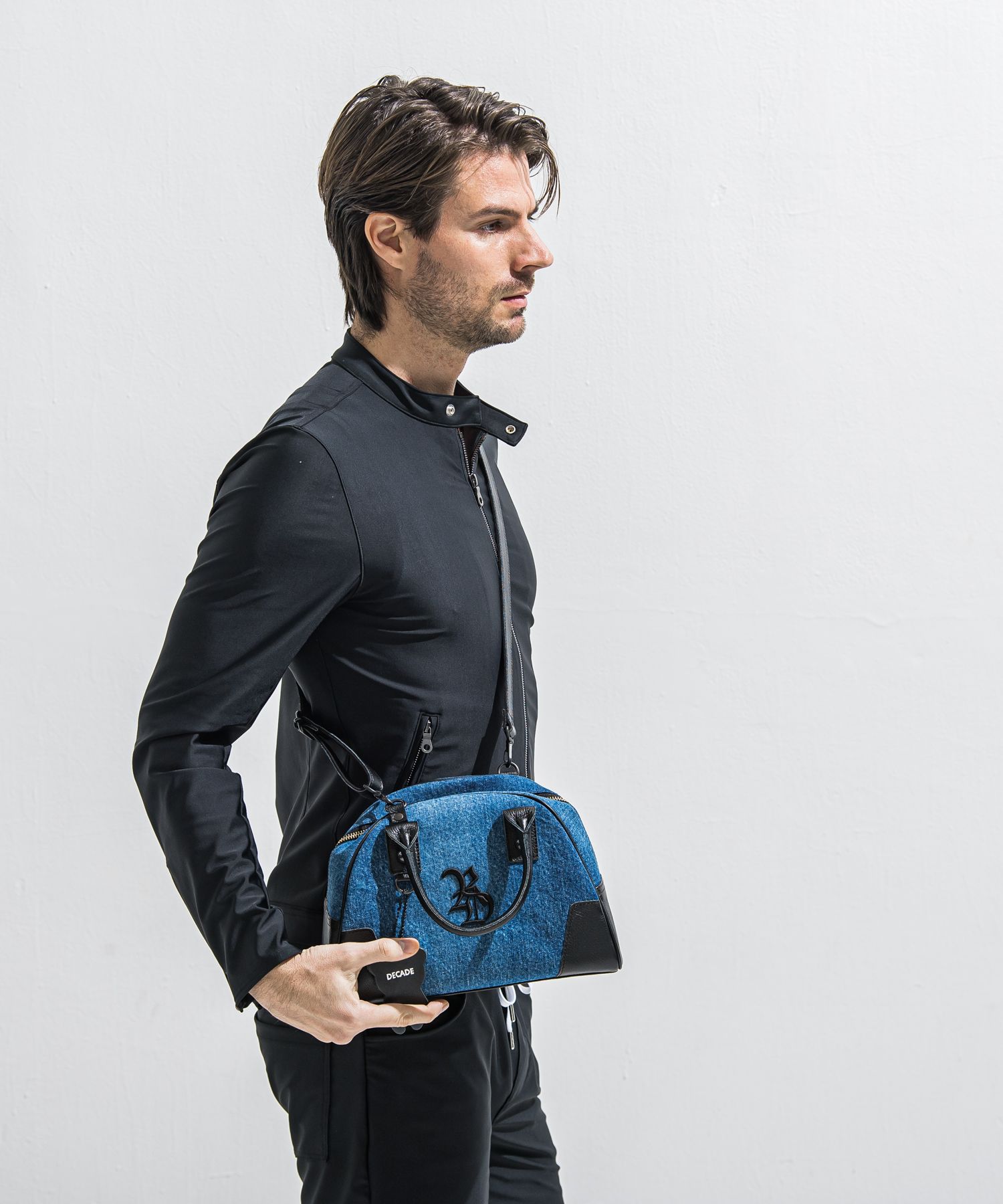 RESOUND CLOTHING - DENIM MINI BOSTON BAG / RC40-BAG-002RD