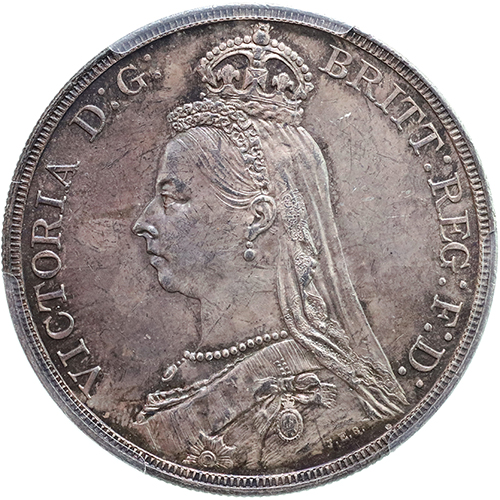 イギリス 1887年 クラウン銀貨 ヴィクトリア ビクトリア Victoria