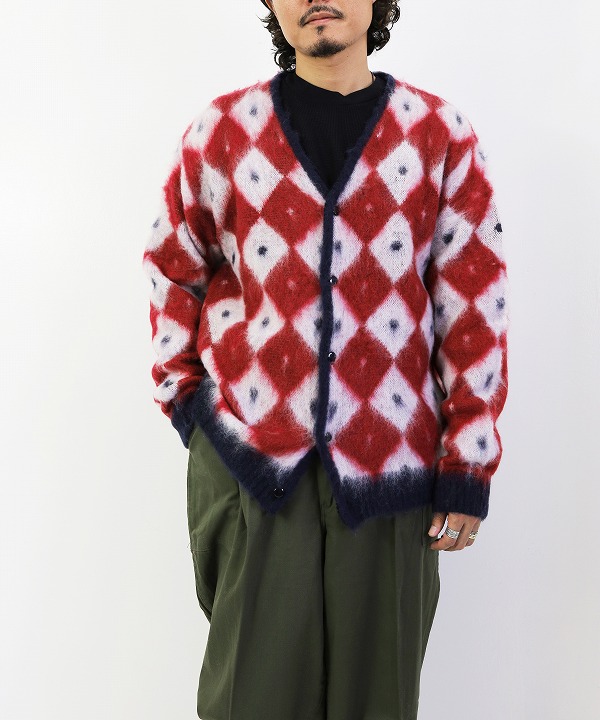 Needles/ニードルズ Mohair Cardigan - Argyle [トップス(カーディガン