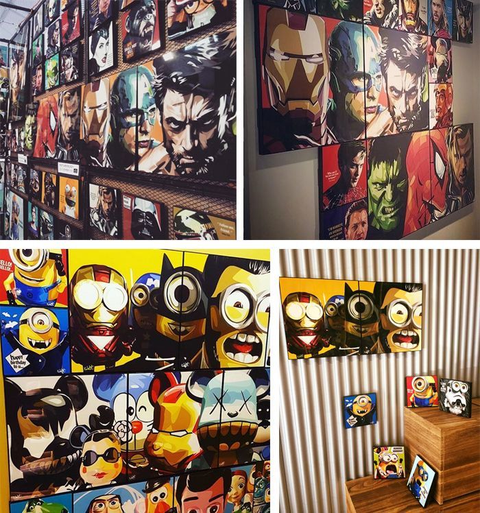 Dc vs Marvel / マーベル ディーシー [ポップアートパネル / Keetatat