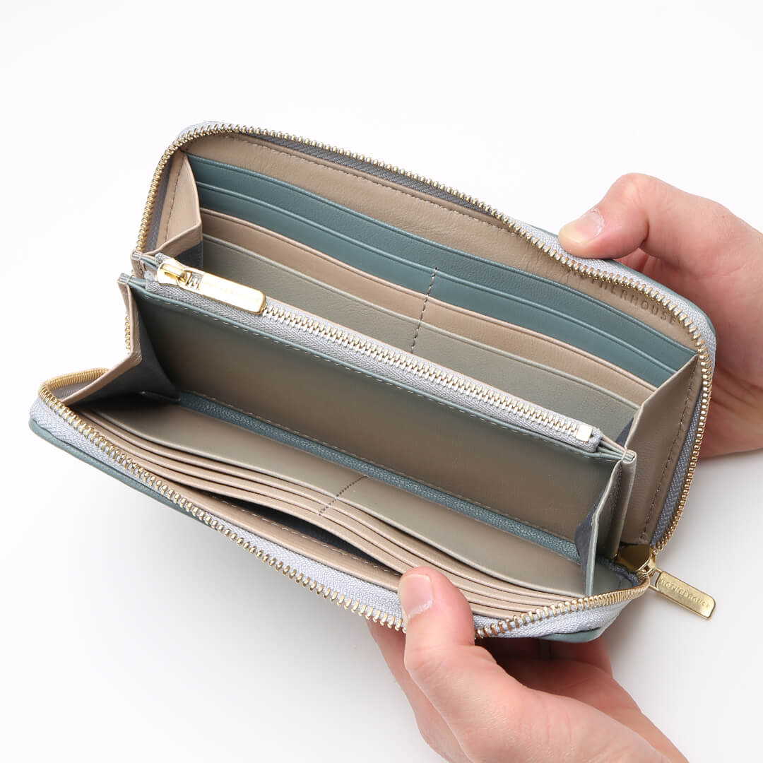 Irodori Mesh Round Long Wallet｜イロドリ メッシュ ラウンド ロング