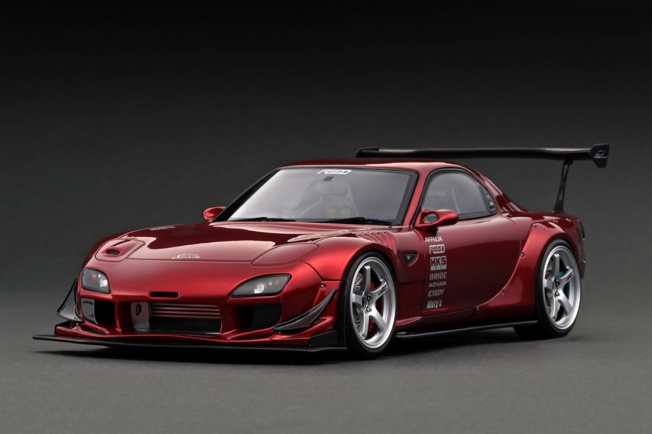 Ignition Model 1:18 Mazda RX-7 (FD3S) FEED Afflux GT3 in Red