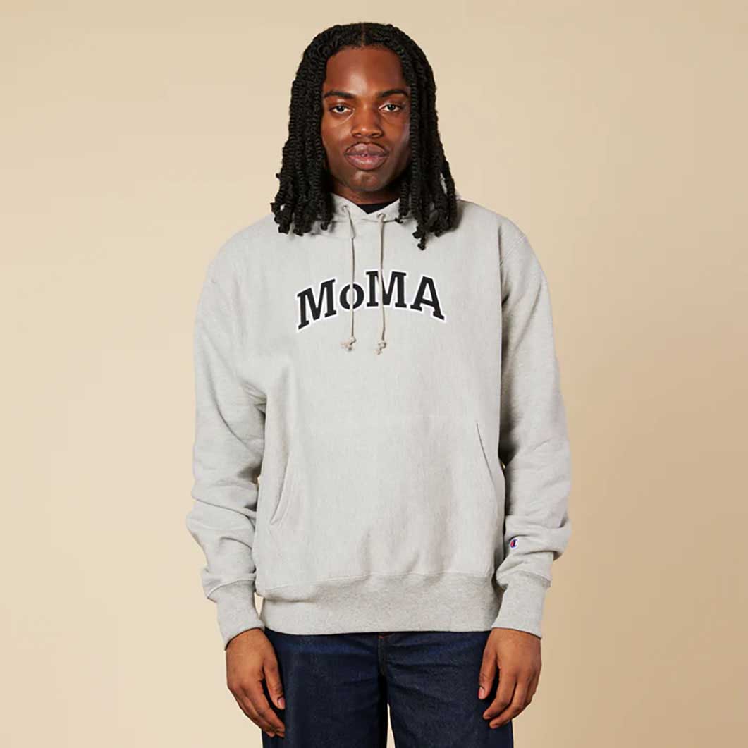 Champion フーディー MoMA Edition グレー L(L グレー)：ファッション