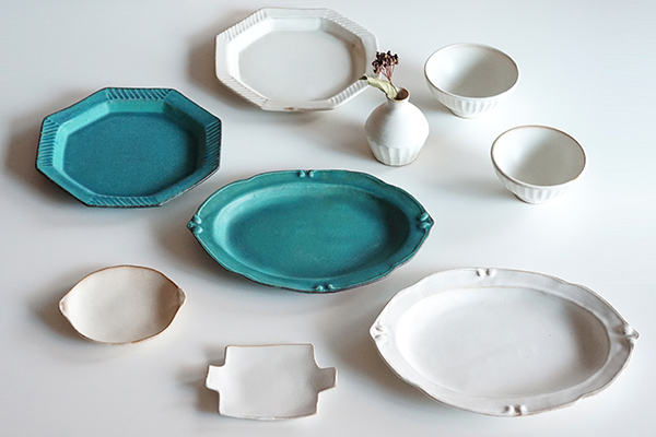 わかさま陶芸 洋皿オーバル大 kinari｜和食器の通販 monsen