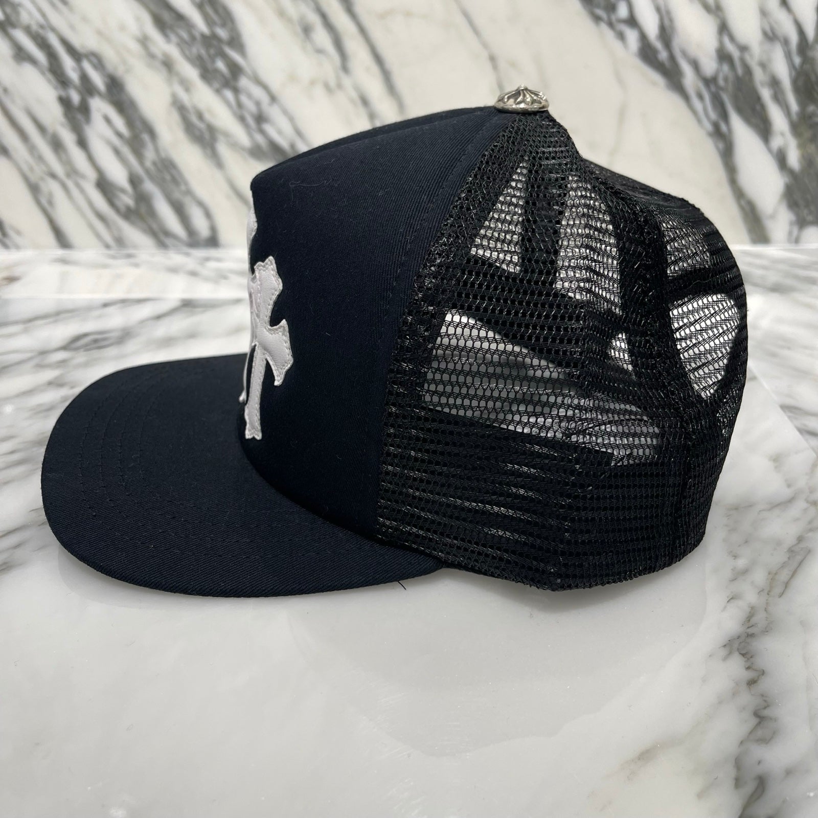 CHROME HEARTS Triple Cross Patch Trucker Cap ONE SIZE（53-60