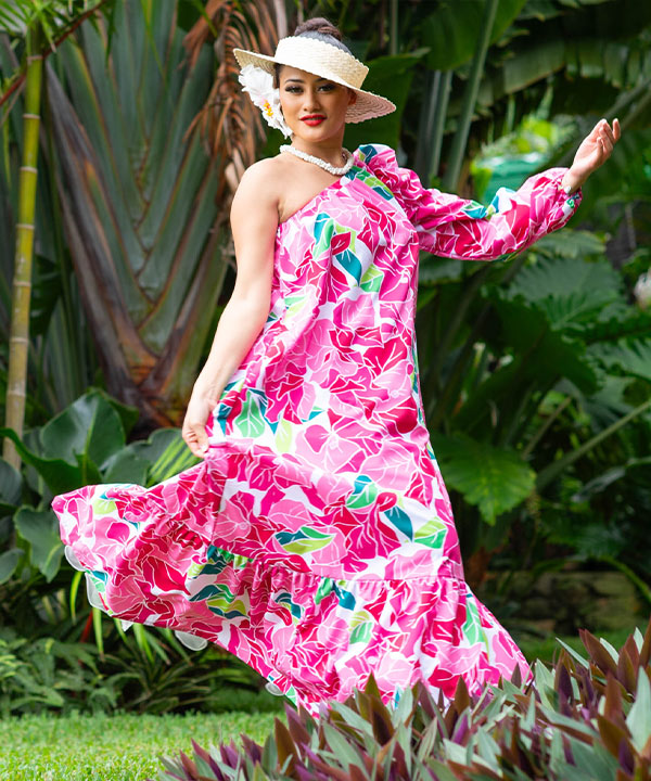 マウナロア【Maunaloa】|フラダンス衣装の専門店|ワンショルダードレス