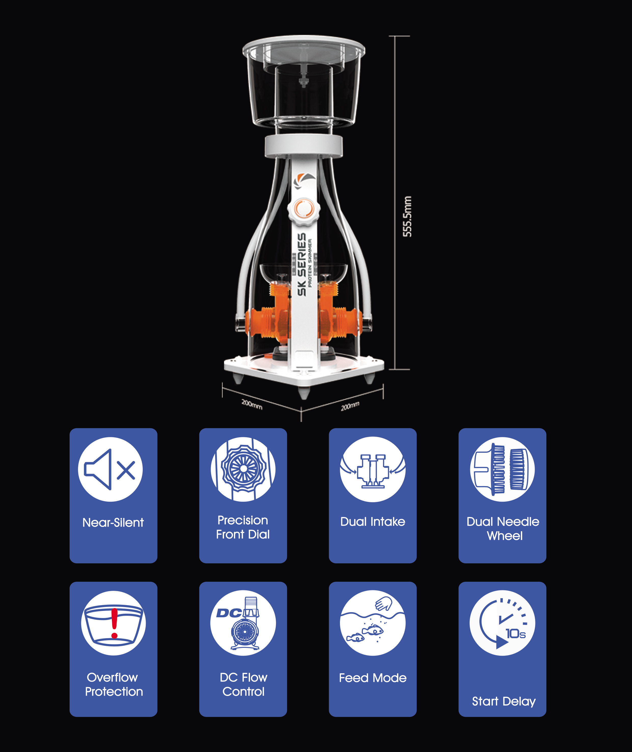 MJ-SKシリーズプロテインスキマー - Maxspect