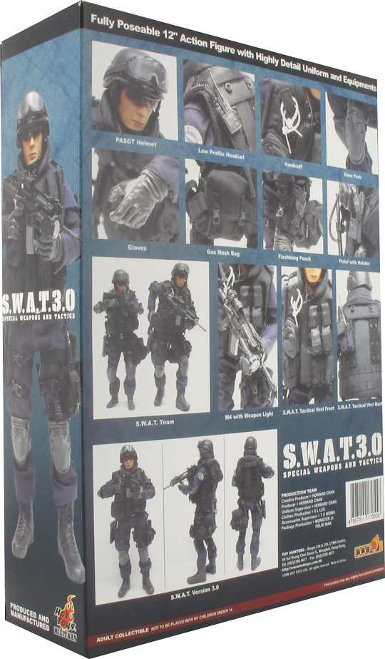 SWAT Male 3.0 Hot Toys - Machinegun