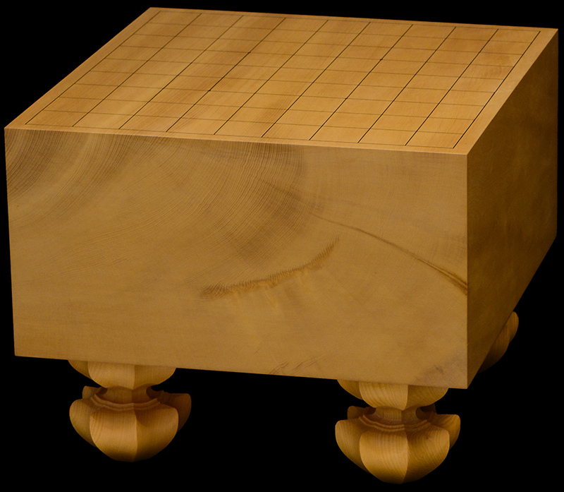本榧足付将棋盤 5寸7分（天柾） sa50068 | 前川榧碁盤店