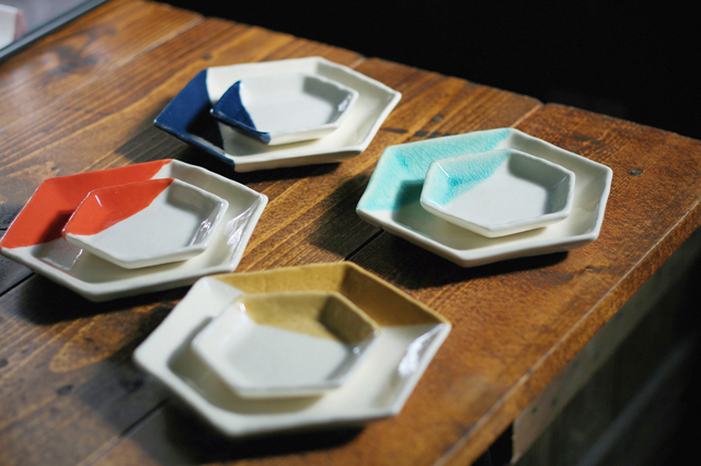 m.m.d. / 六角豆皿 / 青磁 / true colors line | m.m.d.(エムエム