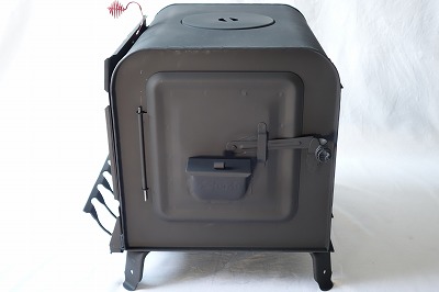 新保製作所 ミニ薪ストーブ”ROSE 脚長さん 煙突左出し ミニ薪