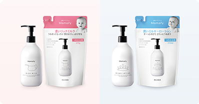 濃いリッチミルク」「潤いミルキーローション」につめかえ用が新登場