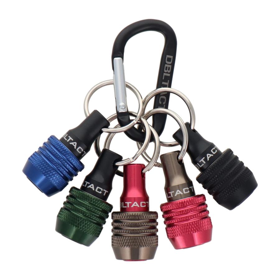 DBLTACT 軽量ビットホルダー5個組 ネイビー・モスグリーン・ガンメタ