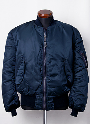 US MA-1 F. ジャケット/ブルー モデル/ALPHA社・80年代製造ロット