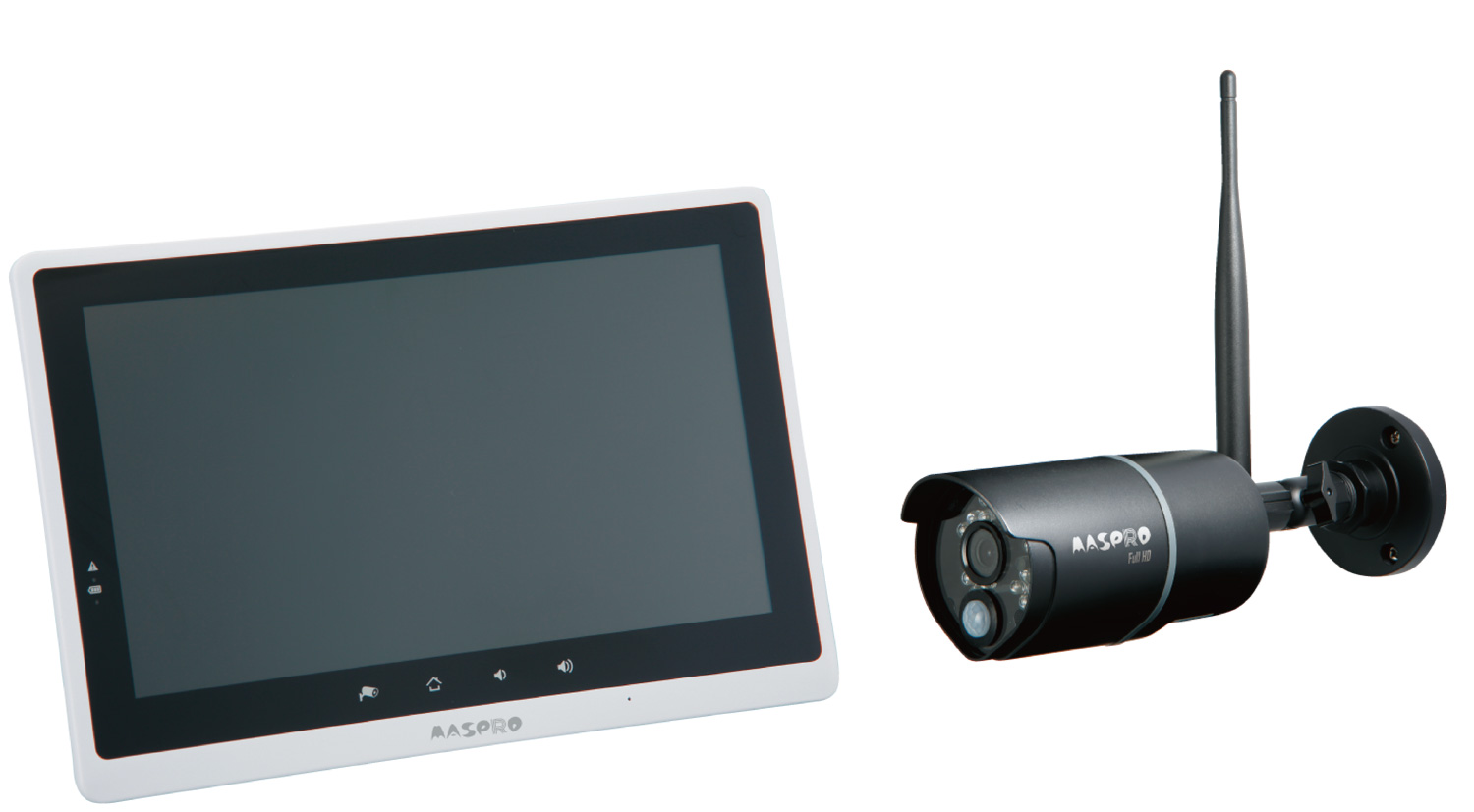 モニター＆ワイヤレスHDカメラセット WHC10M3 | マスプロ電工