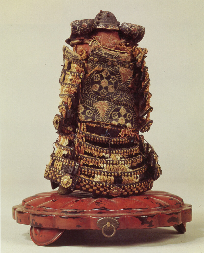 五月人形 ケース飾り 兜 京都・粟田口清信作 伝・聖徳太子玩具鎧模写