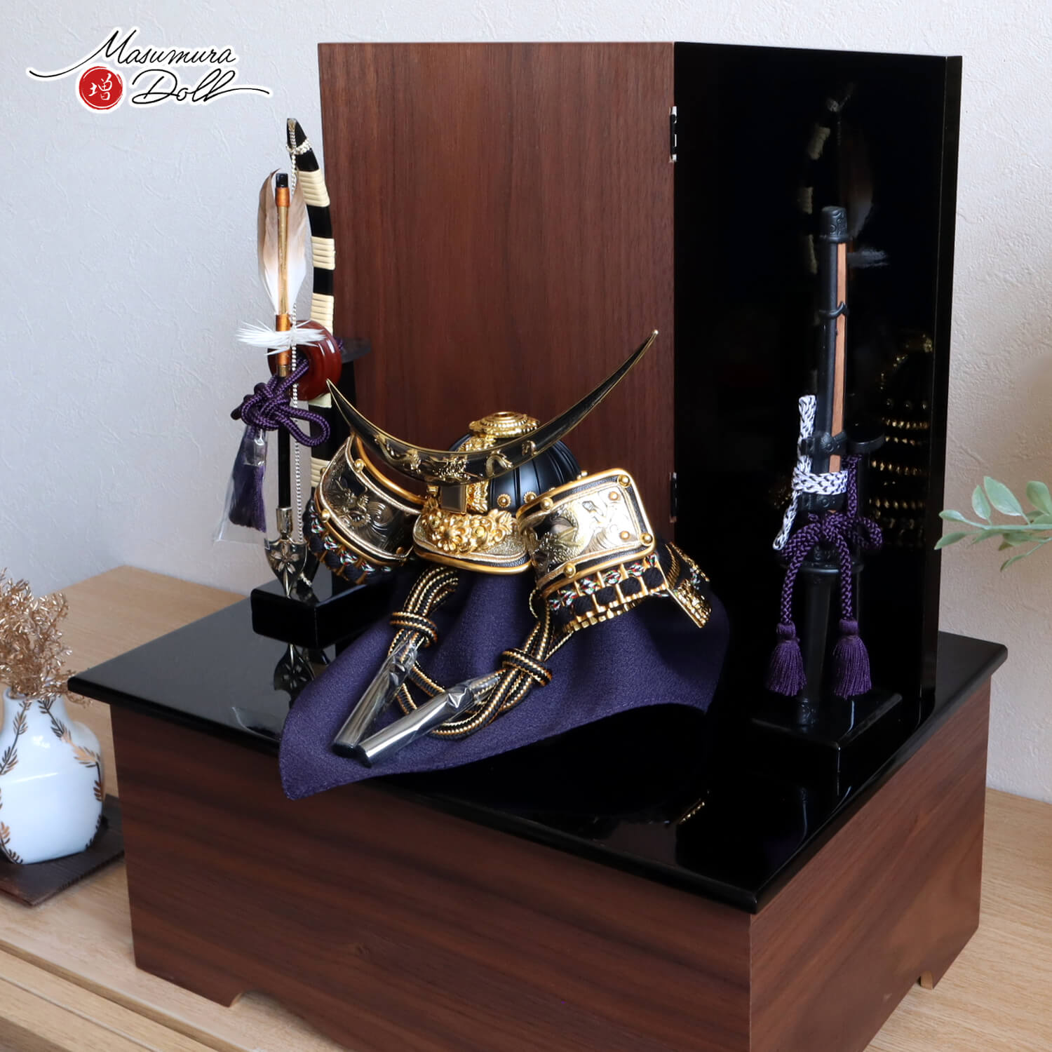 最新作 極上盛上げ 銅 彫金 金龍兜 伊達政宗 三日月 龍前立て 共