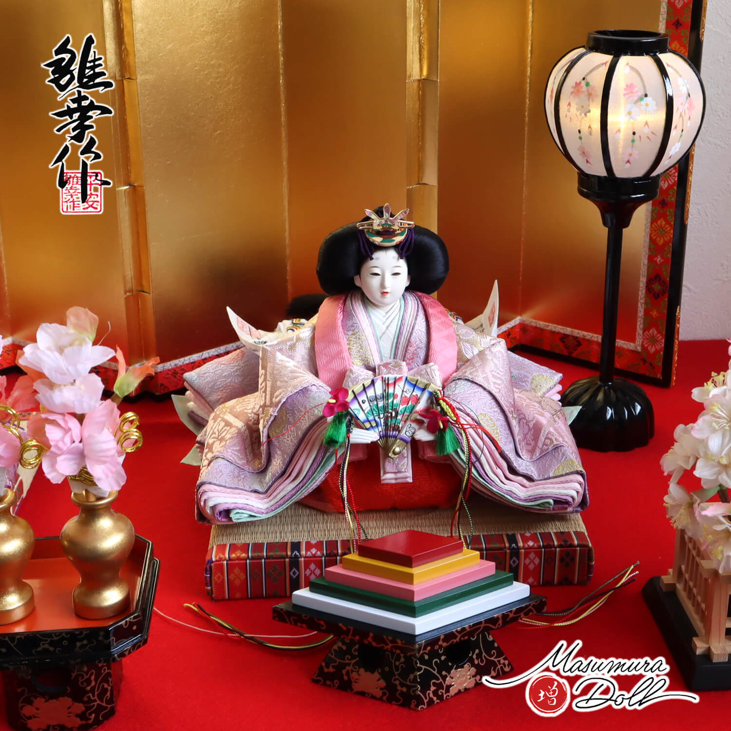 未使用・保管品】［ひな飾り］内裏雛（男雛 女雛） 未使用・長期保管品